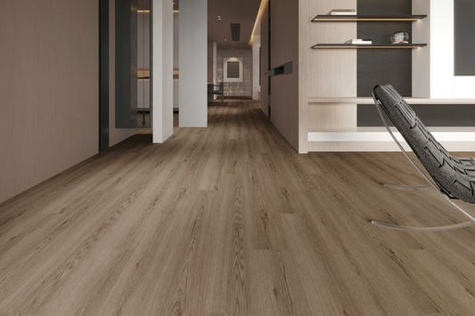 Modern Elements Walnut Whispers 12 mil 2.5mm 7x48 Glue Down LVP | United Weavers / Caspar Flooring Direct