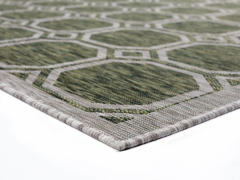 AUGUSTA Collection GREEN indoor/outdoor Area Rug | 3900 10645