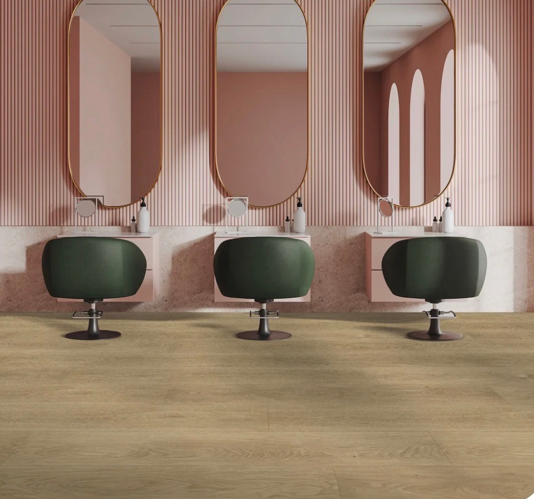 North Water Collection – Desert Taupe | 28mil 12mm Extra Long SPC Flooring (9” x 72”)