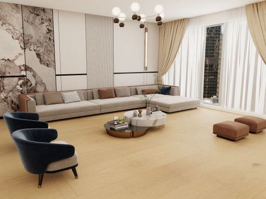 Sample Woodscrape Cedar Charm 3 mil 14mm 7.5x75 | United Weavers / Caspar Flooring Direct