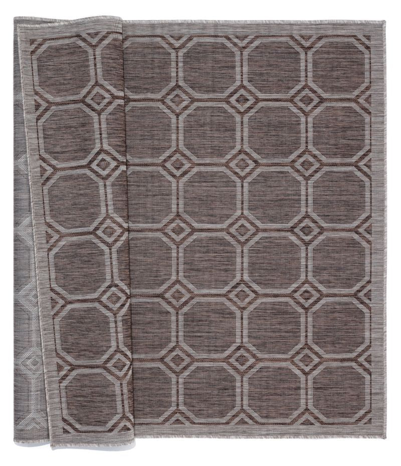 AUGUSTA Collection BROWN outdoor/indoor Area Rug | 3900 10650