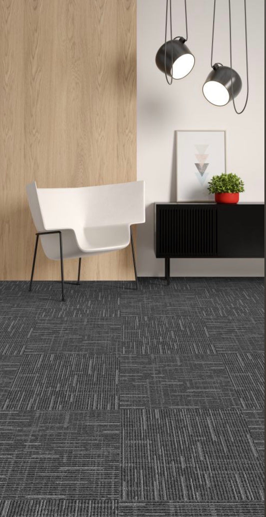 West Point Carpet Tile Grey – 20” x 20” – Commercial Grade