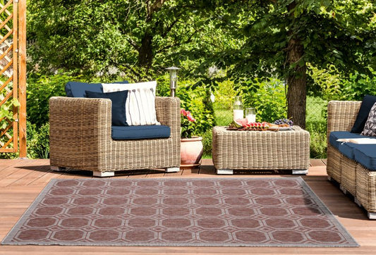 AUGUSTA Collection RED indoor/outdoor Area Rug | 3900 10629