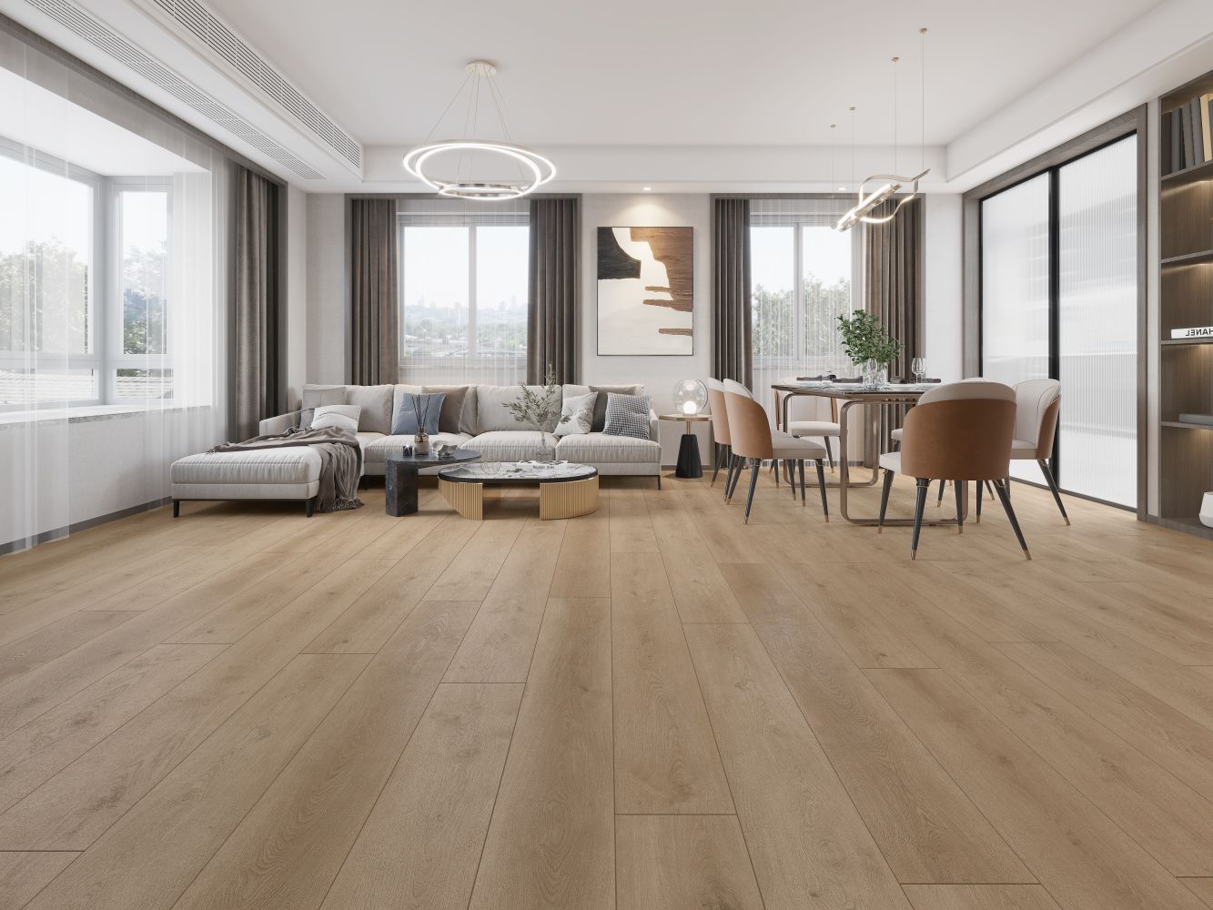 Indoor Delight Peacock Flush 20mil 6.5mm 9x72 SPC Vinyl Plank | Lions Floor