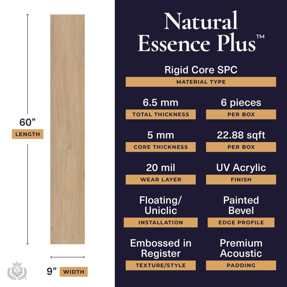 Natural Essence Plus Evergreen 20mil 6.5mm 9x60 | Lions Floor