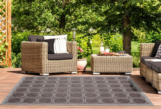 AUGUSTA Collection BROWN outdoor/indoor Area Rug | 3900 10650