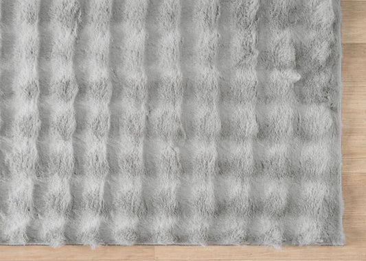 Lavish Bubble Collection Silver Area Rug | (150 25071)