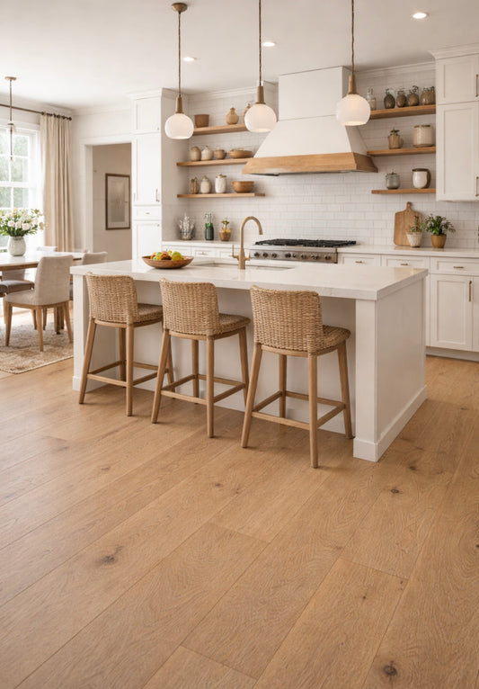 Italia Classics Campania European Oak Engineered Hardwood | 4mm wear layer 5/8 (15mm) 9.44” x 86.61” | Muller Graff