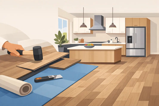 Kitchen Renovation SPC Flooring Example