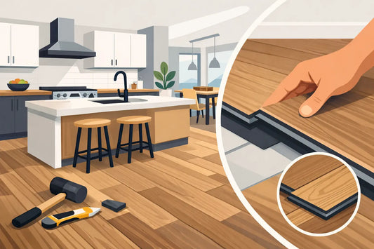 Kitchen Remodel Vinyl Plank Example That Works