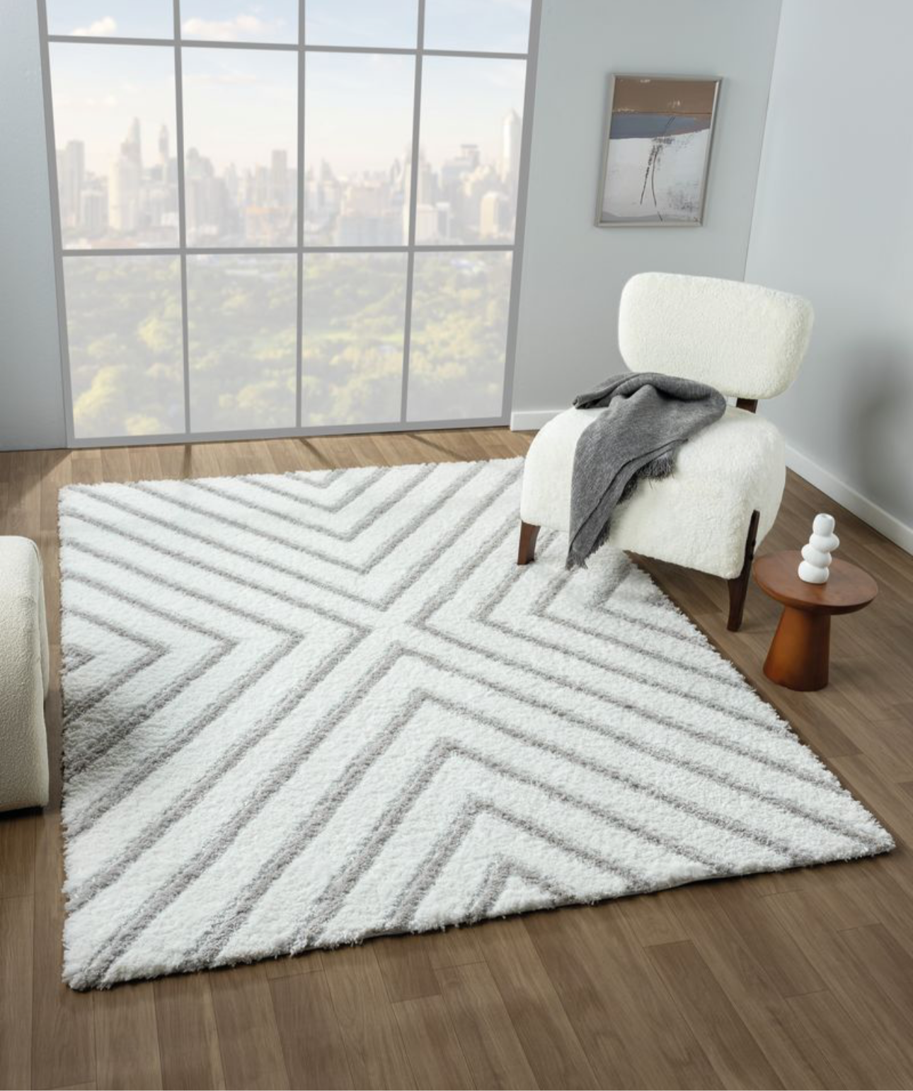 Barcelona White Area Rug | 4570 30172