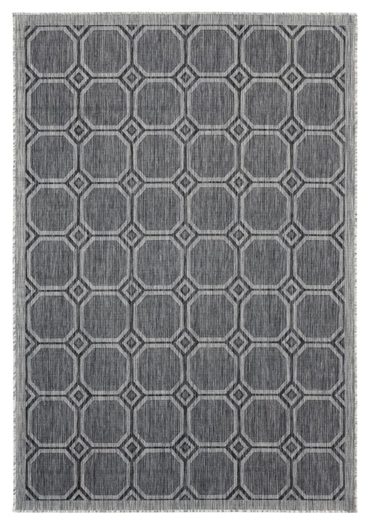 AUGUSTA Collection BLACK outdoor/indoor Area Rug | 3900 10670