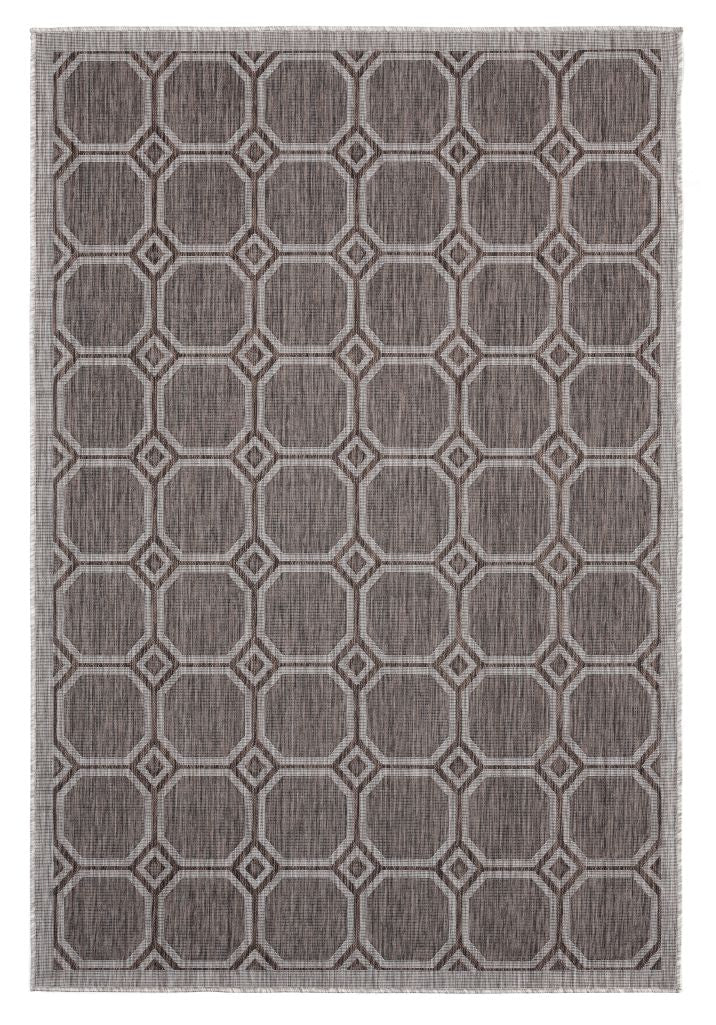 AUGUSTA Collection BROWN outdoor/indoor Area Rug | 3900 10650