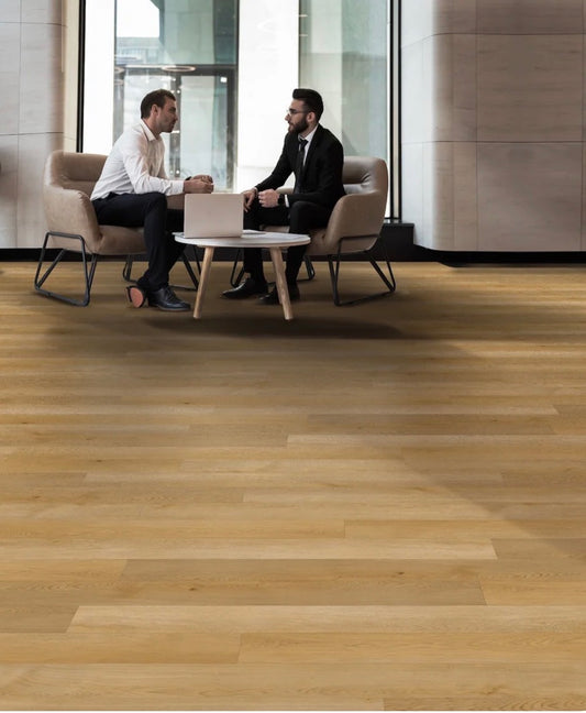 Bridge River - Elegant Sand | 28mil 8mm 9x72 SPC Vinyl Plank | Republic Floor