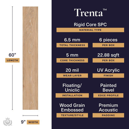 Trenta - Bliss | 20mil 6.5mm 9x60 | Lions Floor