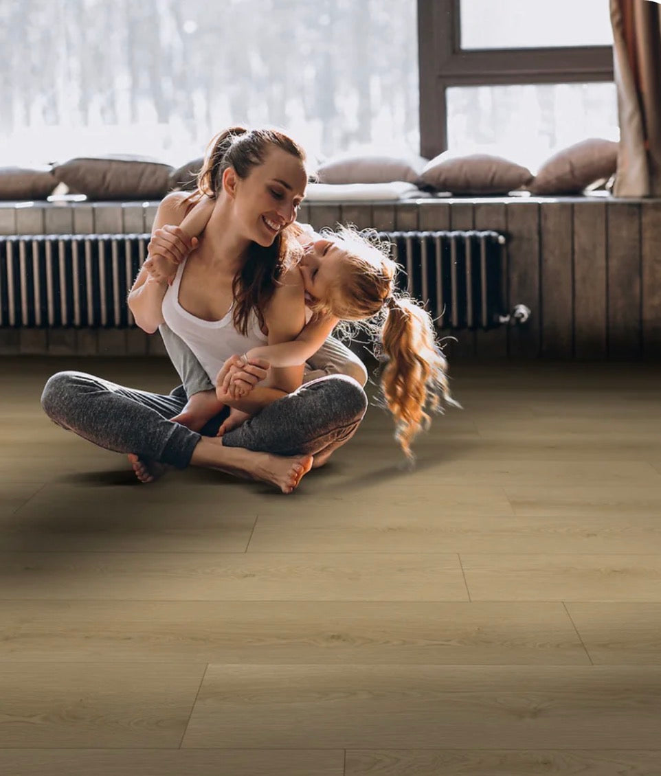 Bear Woods Alaskan Tan - 12mm AC5 Waterproof Laminate Flooring | 9” x 72” Extra Long Planks