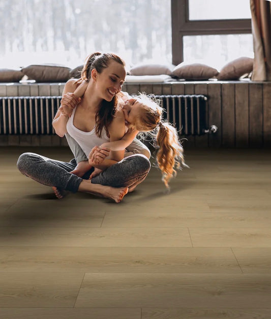 Bear Woods Alaskan Tan - 12mm AC5 Waterproof Laminate Flooring | 9” x 72” Extra Long Planks