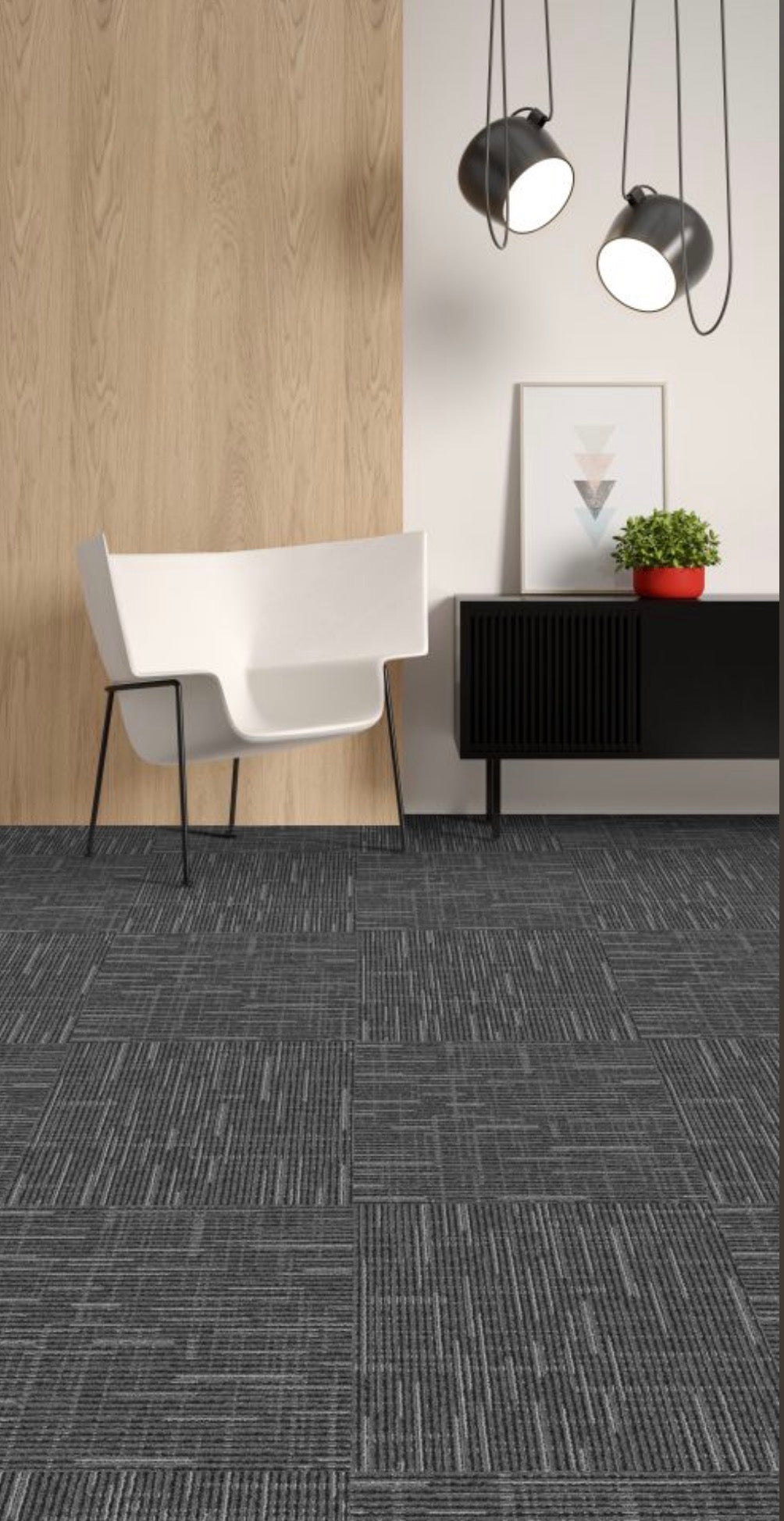 West Point Carpet Tile Grey  – 20” x 20” – Commercial Grade