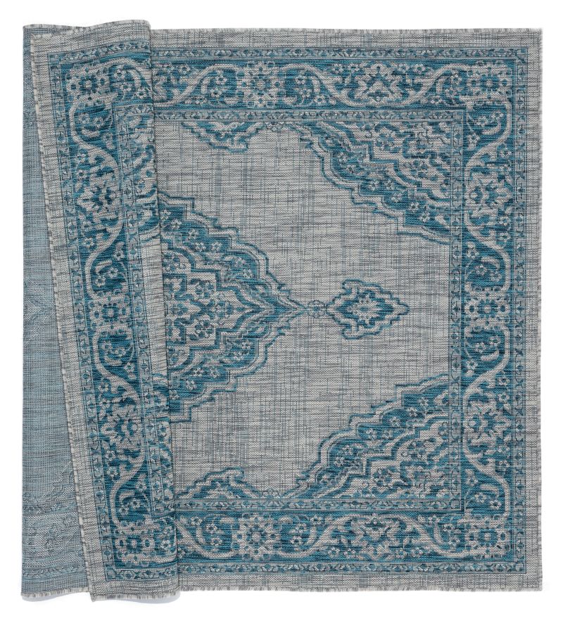 AUGUSTA Collection AQUA outdoor/indoor Area Rug | 3900 10263