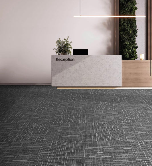 West Point Carpet Tile light Grey  – 20” x 20” – Commercial Grade