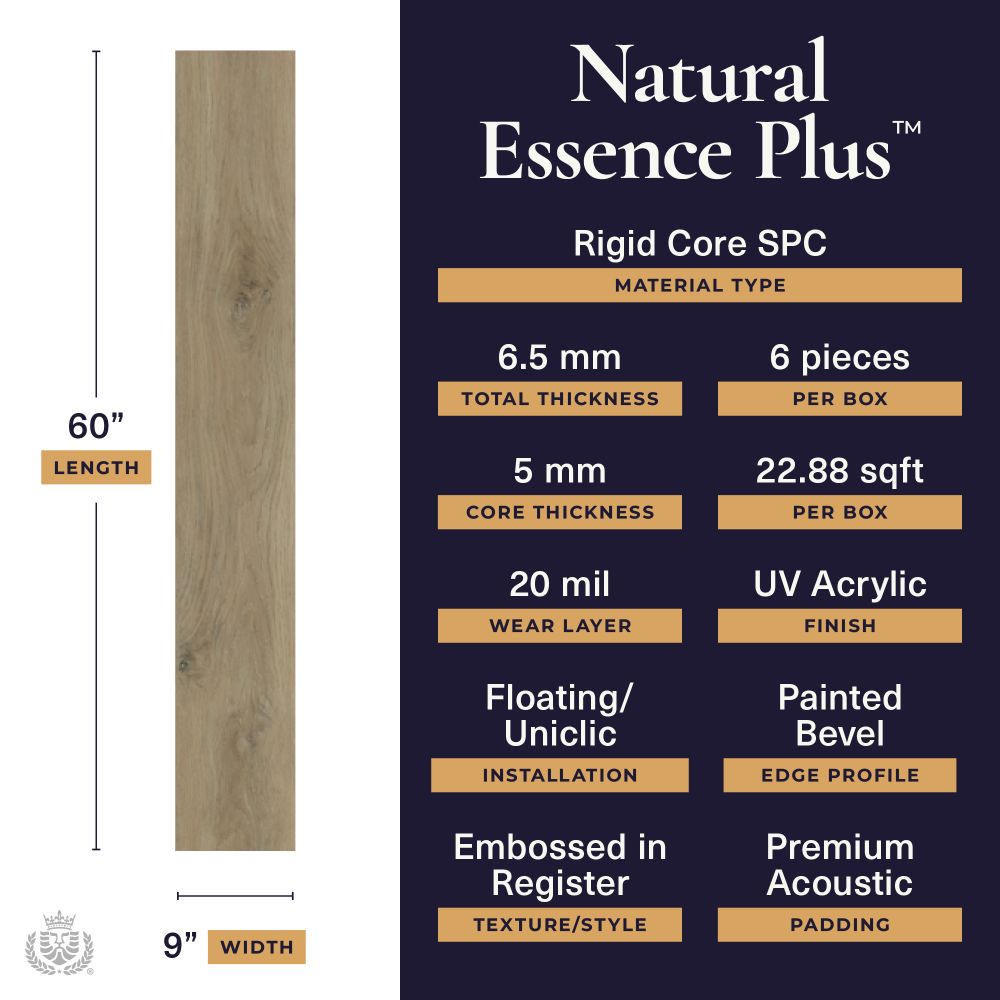 Natural Essence Plus Palisade 20mil 6.5mm 9x60 | Lions Floor
