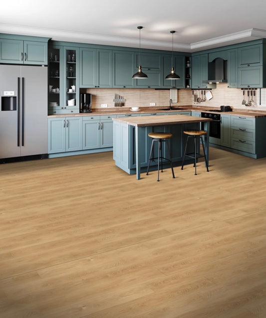 North Water Collection – Clay Pebble | 28mil 12mm Extra Long SPC Flooring (9” x 72”)