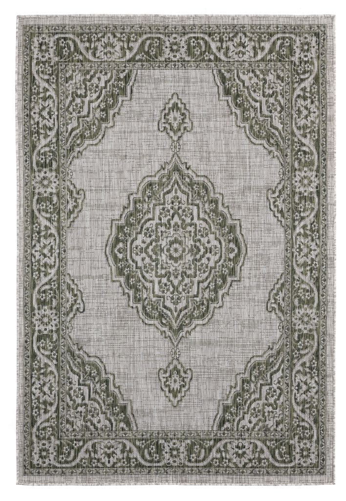 AUGUSTA Collection GREEN outdoor/indoor Area Rug | 3900 10245