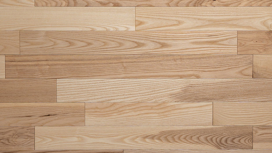 Hudson - Naked | 3/4” 3.25x12-84RL Ash Solid Hardwood | Portercraft