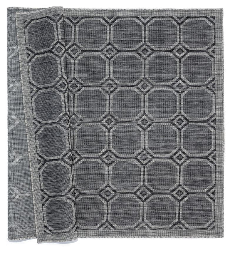 AUGUSTA Collection BLACK outdoor/indoor Area Rug | 3900 10670