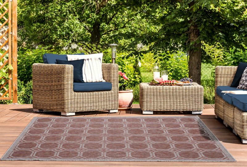 AUGUSTA Collection RED indoor/outdoor Area Rug | 3900 10629
