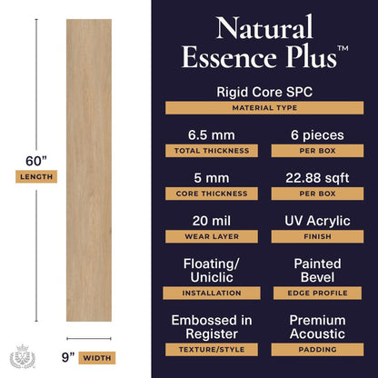 Natural Essence Plus - Evergreen |20mil 6.5mm 9x60 | Lions Floor