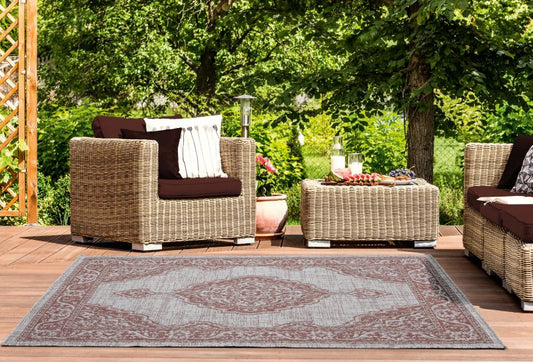 AUGUSTA Collection RED outdoor/indoor Area Rug | 3900 10229