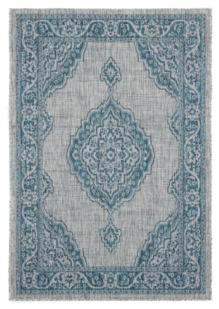 AUGUSTA Collection AQUA outdoor/indoor Area Rug | 3900 10263
