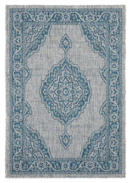 AUGUSTA Collection AQUA outdoor/indoor Area Rug | 3900 10263