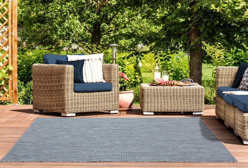 AUGUSTA Collection BLUE outdoor/indoor Area Rug | 3900 10560