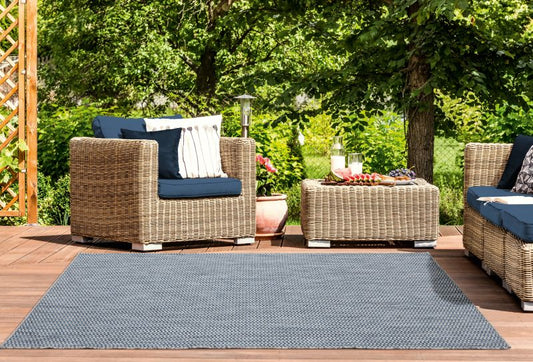 AUGUSTA Collection BLUE outdoor/indoor Area Rug | 3900 10560