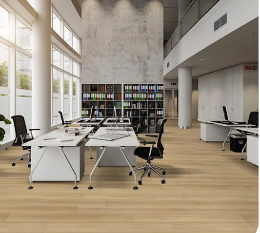 North Forest Rock Cream – 12mm AC5 Waterproof Laminate Flooring | 9” x 72” Extra Long Planks