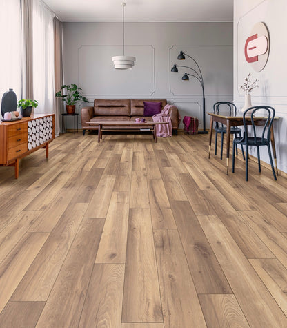 Bavaria Oak Maplewood – 8mm AC5 7.67x50.7” Waterproof Laminate Flooring | Kronospan/Muller Graff