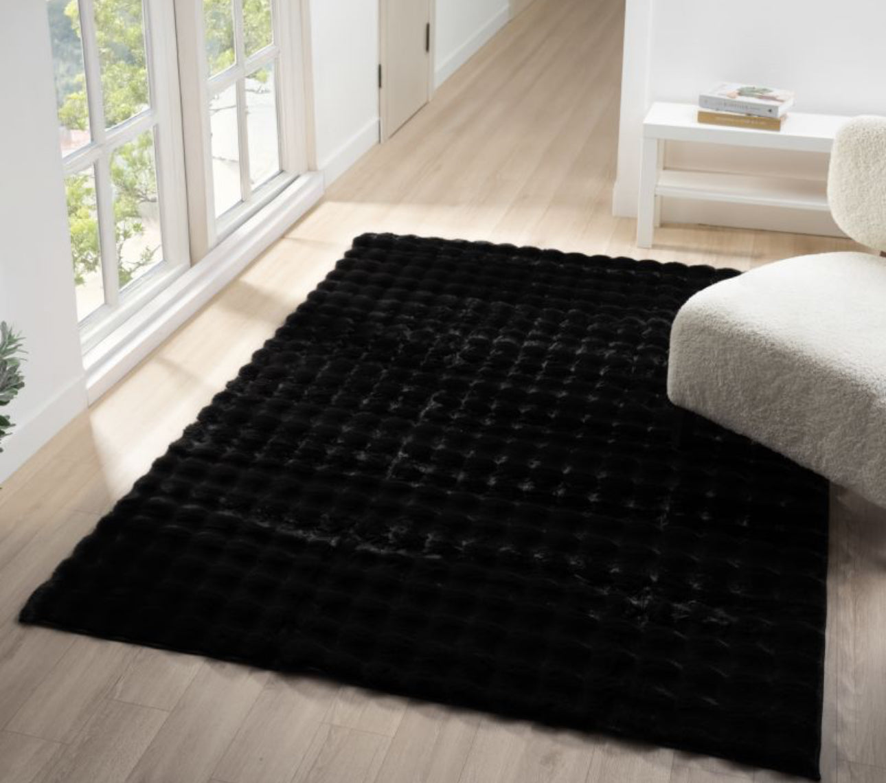 Lavish Bubble Collection Black Area Rug | (150 25070) – Caspar Flooring ...