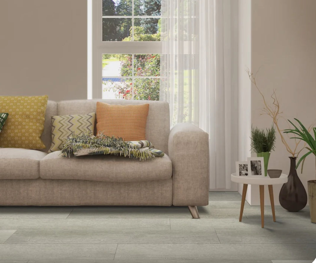 Angel Woods Collection Amarillo Pearl – 20mil Pure SPC™ Waterproof Flooring 6mm 9” x 60” Planks