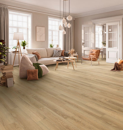 Bavaria Oak Alpine Oak – 8mm AC5 7.67x50.7” Waterproof Laminate Flooring | Kronospan/Muller Graff