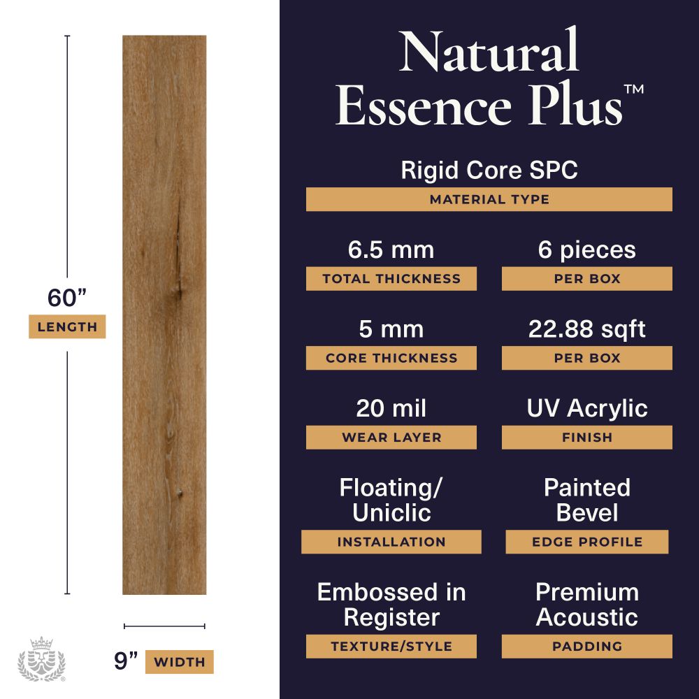 Natural essence plus Sequoia 20mil 6.5mm 9x60 | Lions Floor