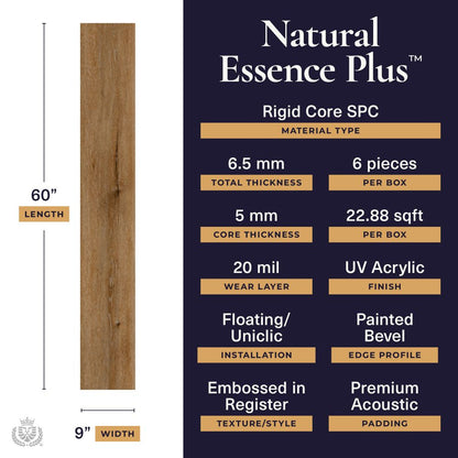 Natural essence plus Sequoia 20mil 6.5mm 9x60 | Lions Floor