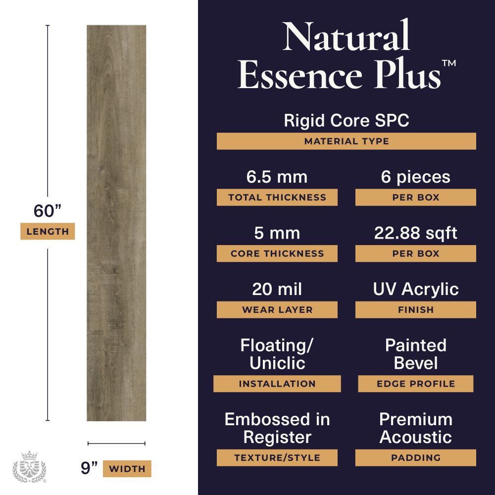 Natural essence plus Medieval 20mil 6.5mm 9x60 | Lions Floor