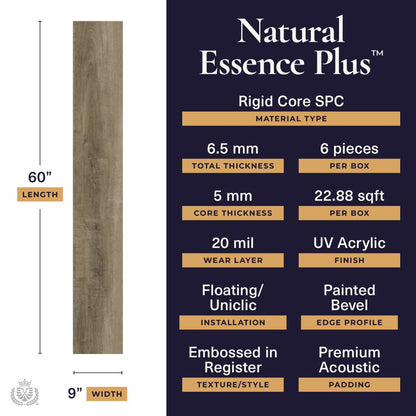 Natural essence plus Medieval 20mil 6.5mm 9x60 | Lions Floor